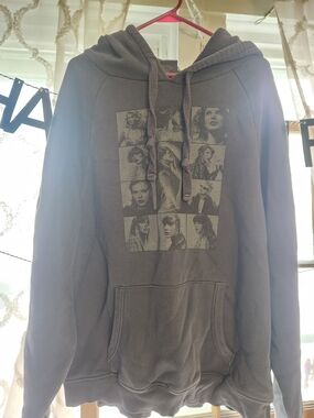ERAS TOUR Gray Graphic Hooded Sweatshirt -